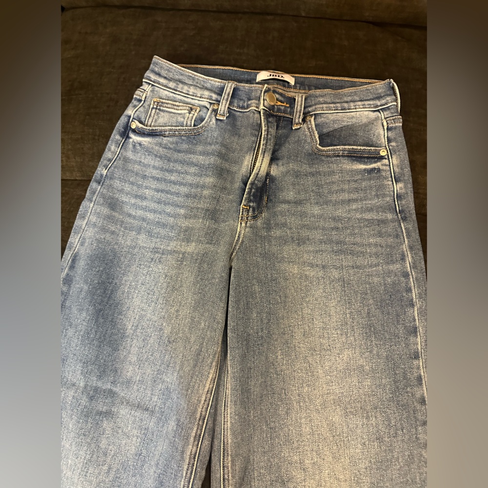 JBD Wide Legs Stretchy Classic Blue Women's Jeans in excellent condition Size 28 - Picture 6 of 15